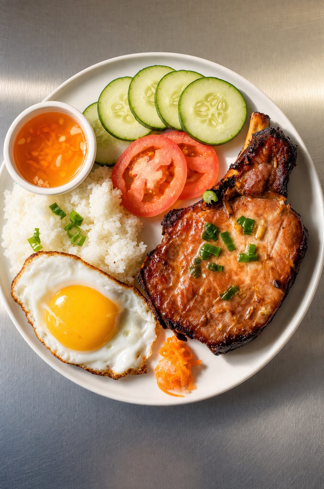Cơm tấm Vietnamese broken rice plate