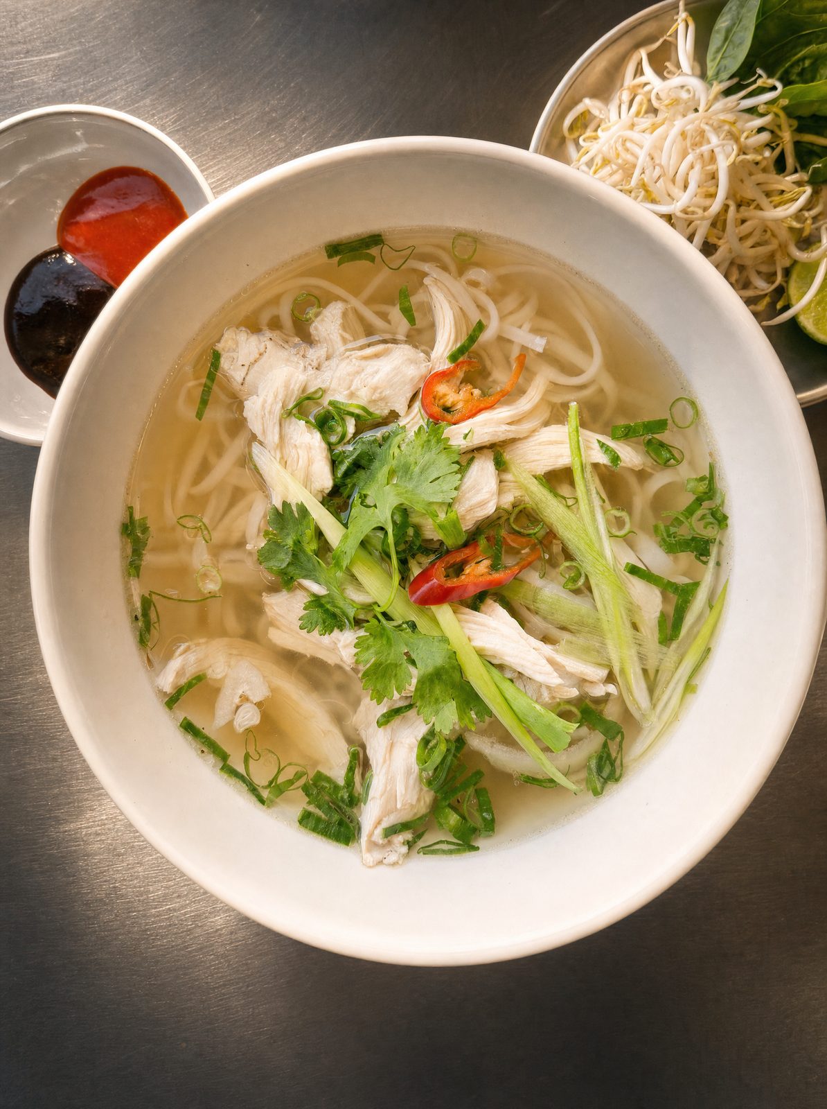 Phở gà chicken pho — Vietnamese chicken noodle soup